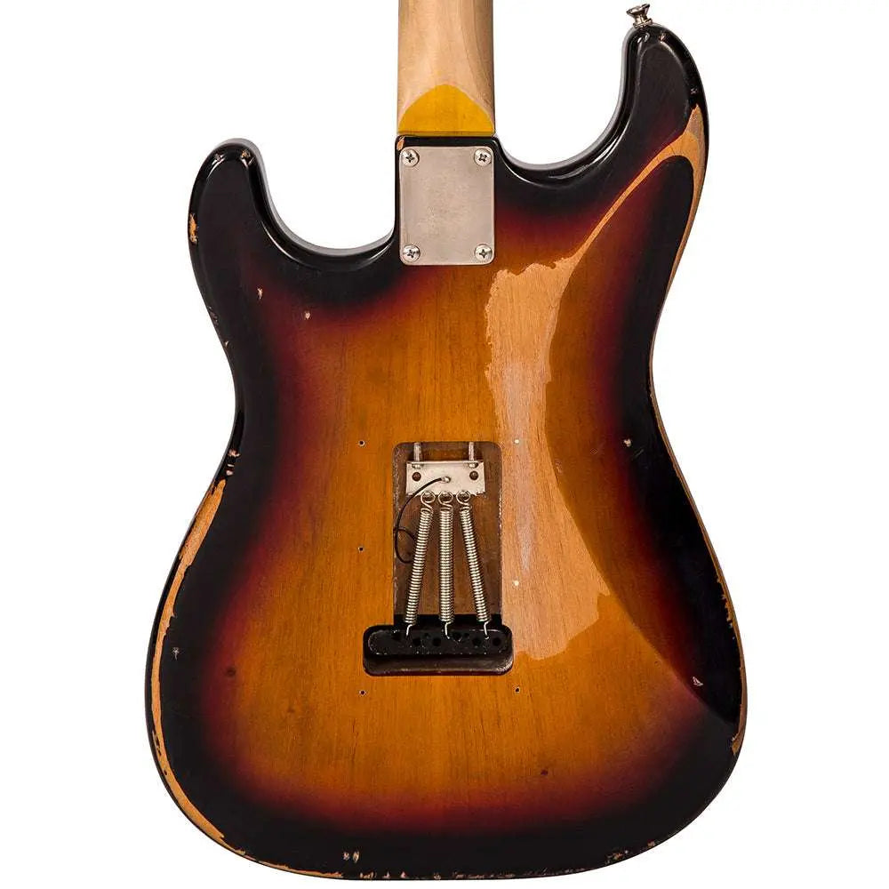 IN BUILD: - Vintage V6 ProShop Unique ~ Sunset Sunburst - Richards Guitars Of Stratford Upon Avon