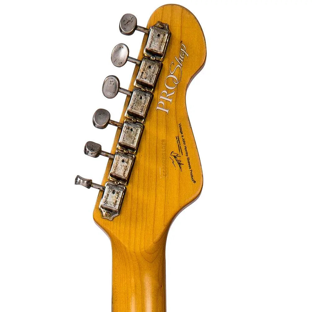 IN BUILD: - Vintage V6 ProShop Unique ~ Vintage White - Richards Guitars Of Stratford Upon Avon