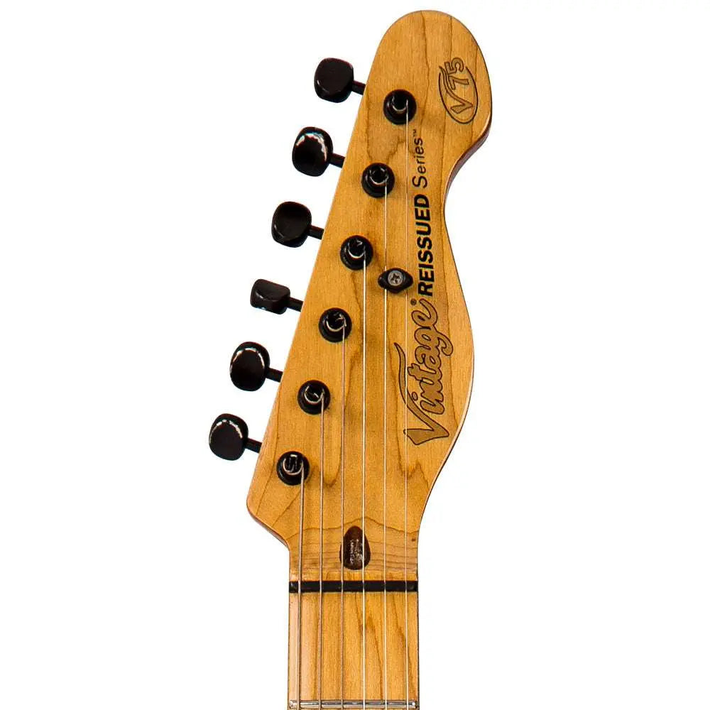 IN BUILD: - Vintage V75 ProShop Unique ~ Arctic White Matt - Richards Guitars Of Stratford Upon Avon