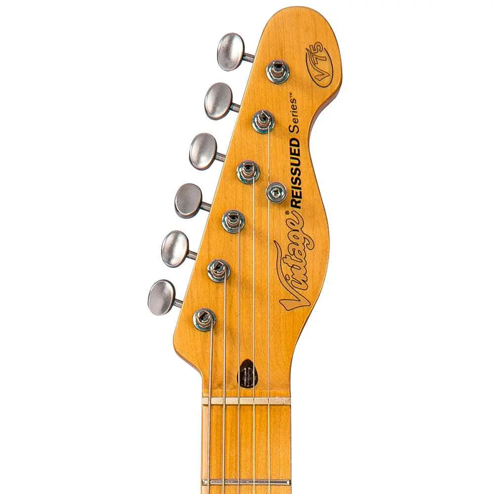 IN BUILD: - Vintage V75 ProShop Unique ~ Red - Richards Guitars Of Stratford Upon Avon