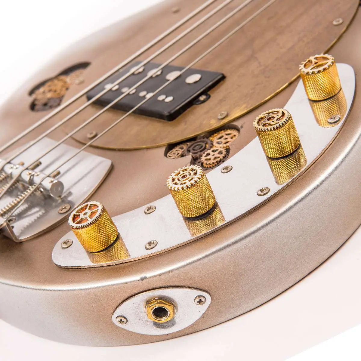 IN BUILD: - Vintage V96 ProShop Unique ~ Steam Punk Silver/Bronze - Richards Guitars Of Stratford Upon Avon