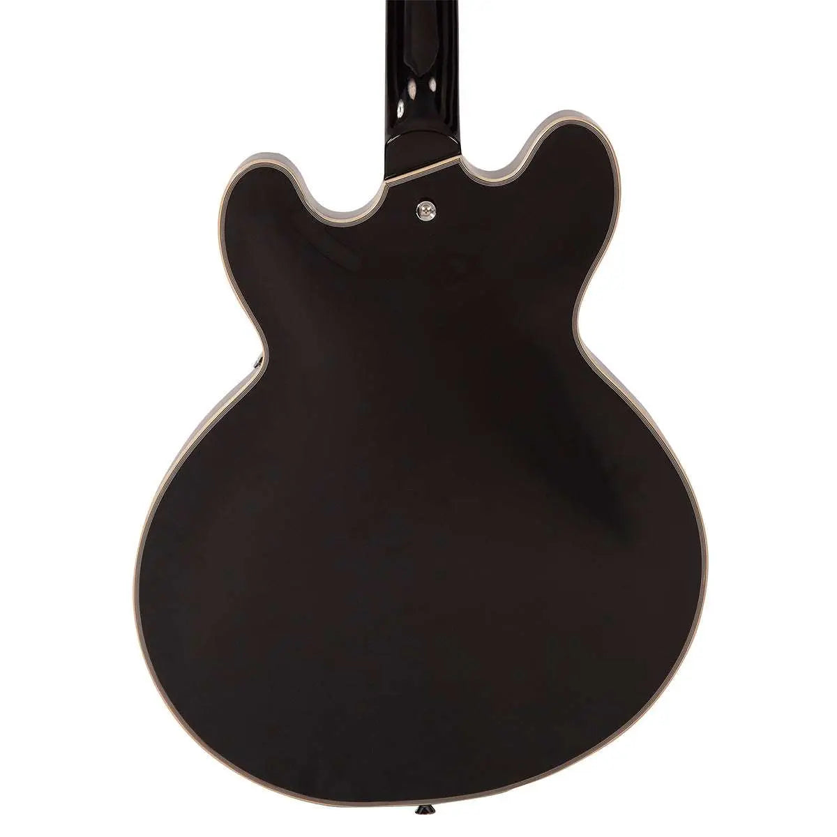 IN BUILD: - Vintage VSA500 ProShop Unique ~ Gloss Black with Bigsby - Richards Guitars Of Stratford Upon Avon