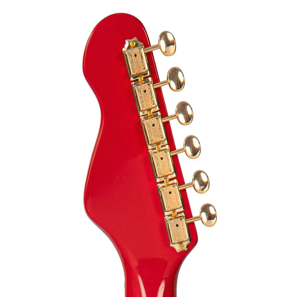 Joe Doe 'Gas Jockey' Electric Guitar by Vintage ~ Gas Pump Red with Case - Richards Guitars Of Stratford Upon Avon