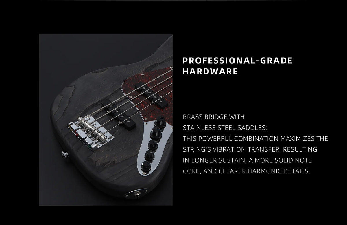 Keipro KJB-Deluxe Pro Ash-M-Act Bass Guitar - Richards Guitars Of Stratford Upon Avon