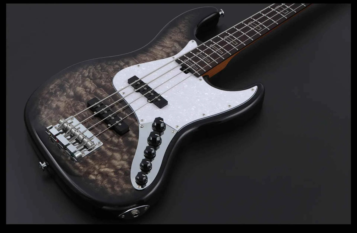 Keipro KJB-Deluxe Pro Q-R Act HTBK Bass Guitar