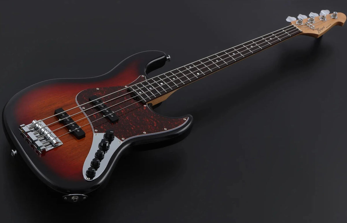 Keipro KJB-Standard-R Act 3TS Bass Guitar - Richards Guitars Of Stratford Upon Avon