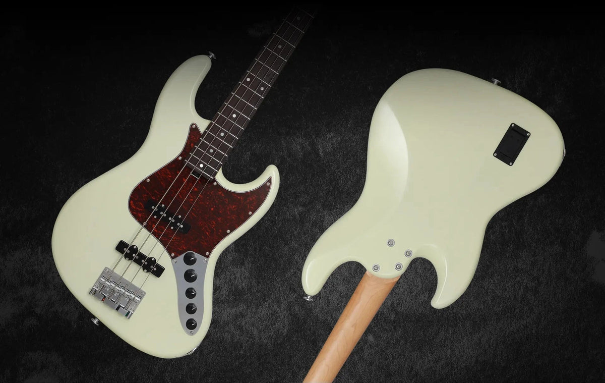 Keipro KJB-Standard-R Act OW Bass Guitar - Richards Guitars Of Stratford Upon Avon