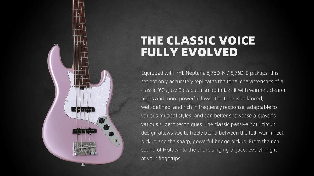 Keipro KJB5-Standard-R MPK Bass Guitar - Richards Guitars Of Stratford Upon Avon