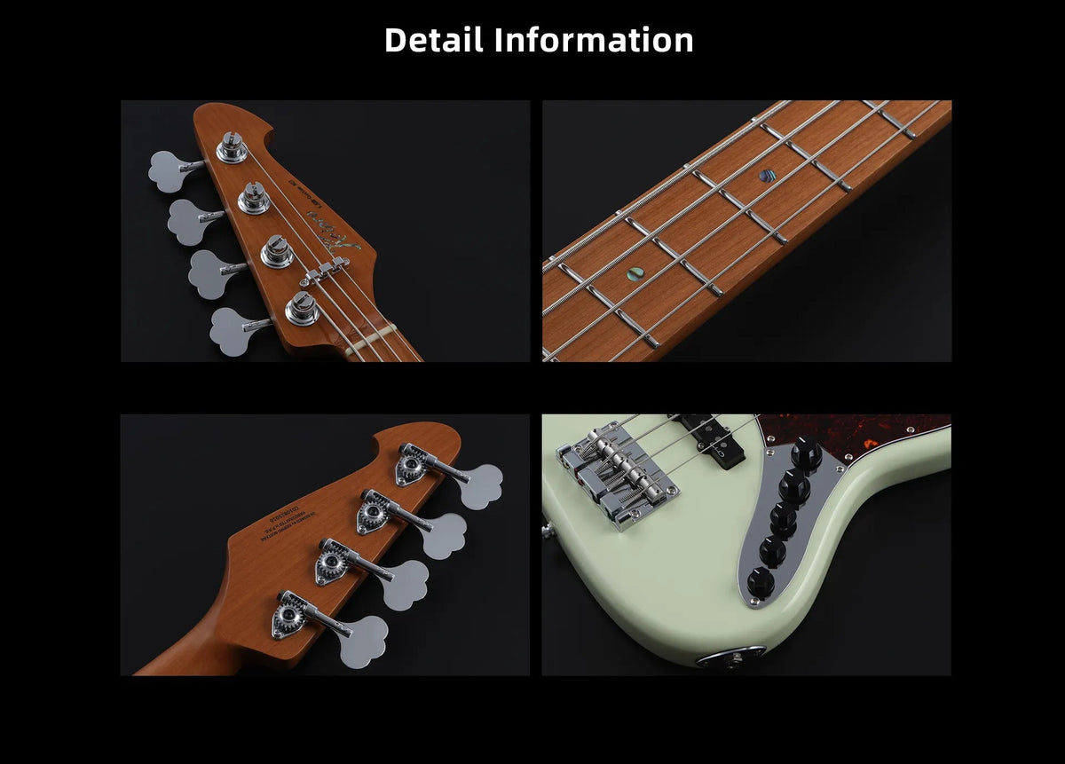 Keipro KJBM-Custom Act MBL Bass Guitar - Richards Guitars Of Stratford Upon Avon