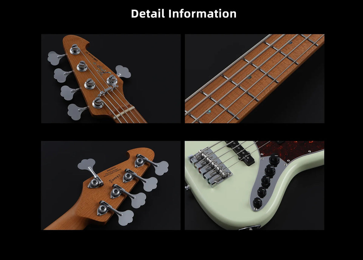 Keipro KJBM5-Custom Act MBL Bass - Richards Guitars Of Stratford Upon Avon