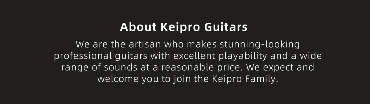 Keipro KS-Deluxe Pro Q-HBP Electric Guitar. Beauty & Versatility 101 - Richards Guitars Of Stratford Upon Avon