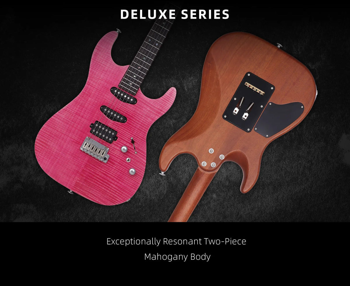 Keipro KS Deluxe Pro S.S.H-PK Electric Guitar - Richards Guitars Of Stratford Upon Avon