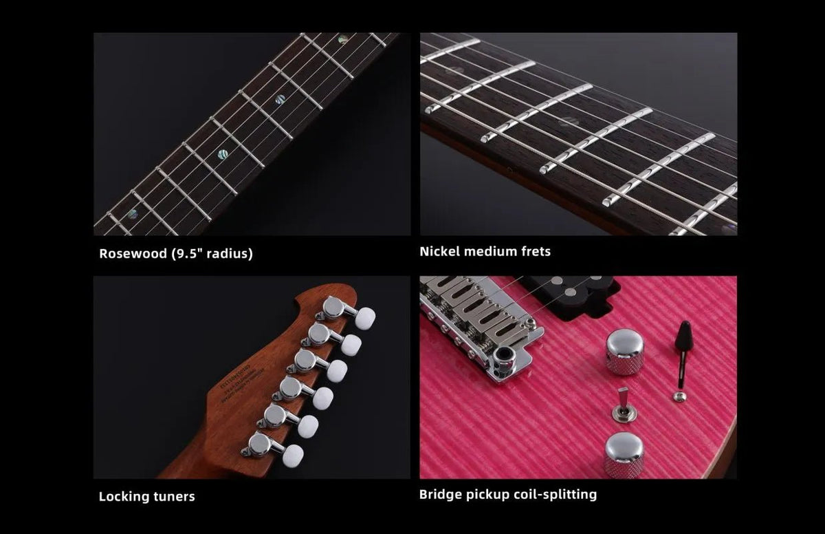 Keipro KS Deluxe Pro S.S.H-TPP Electric Guitar - Richards Guitars Of Stratford Upon Avon