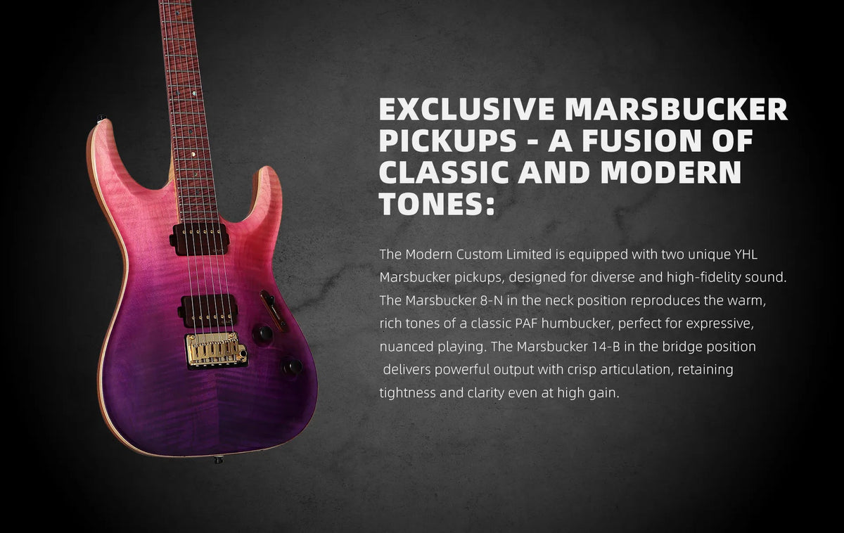 Keipro Modern Custom Limited H.H TPPS Electric Guitar - Richards Guitars Of Stratford Upon Avon