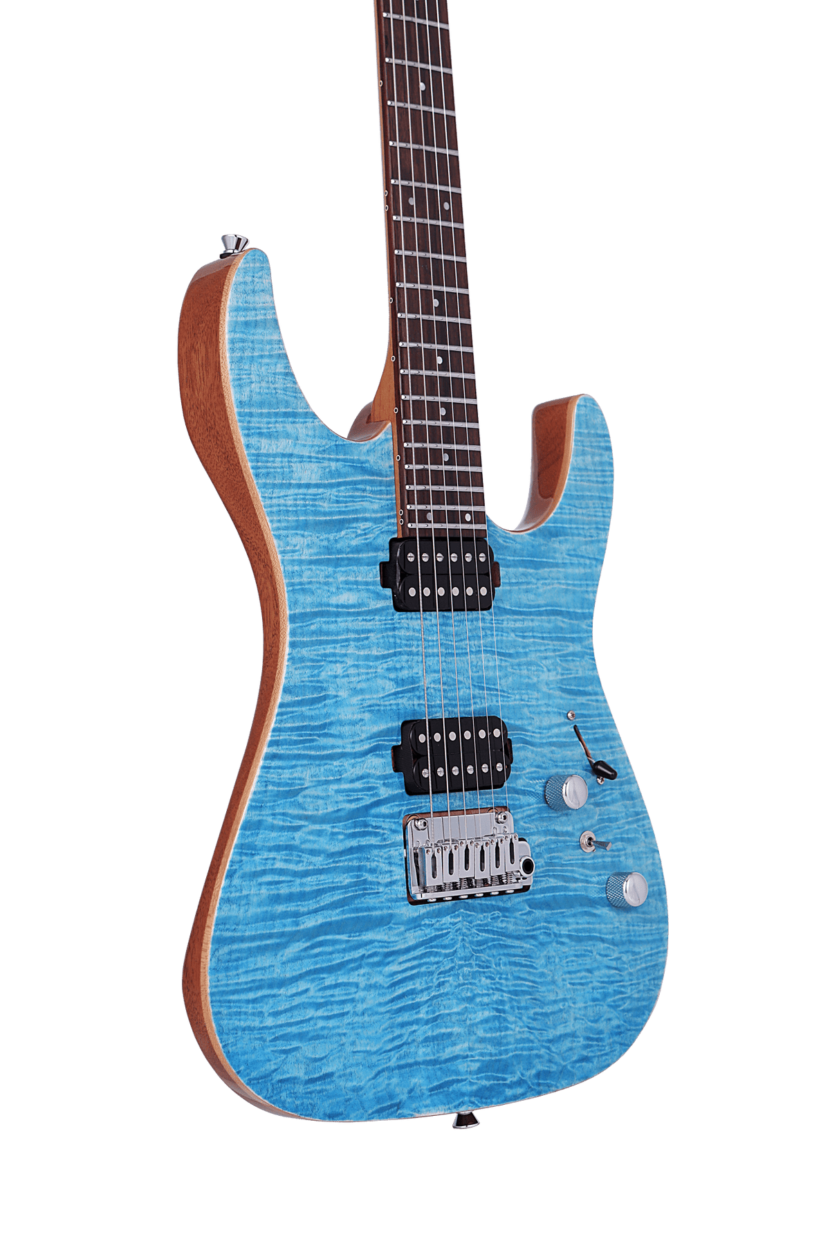 Keipro Modern Pro-F Deep Blue-TBL Electric Guitar - Richards Guitars Of Stratford Upon Avon