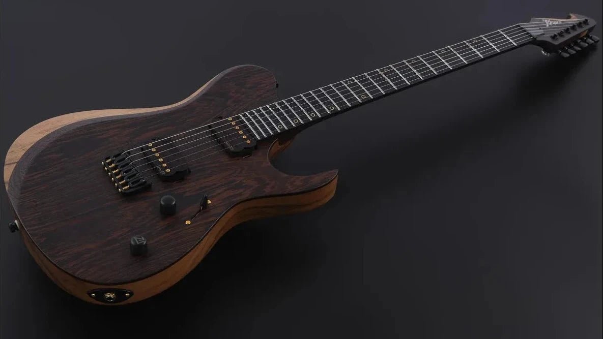 Keipro X-Metal T6 Black Limba H.H Electric Guitar - Richards Guitars Of Stratford Upon Avon