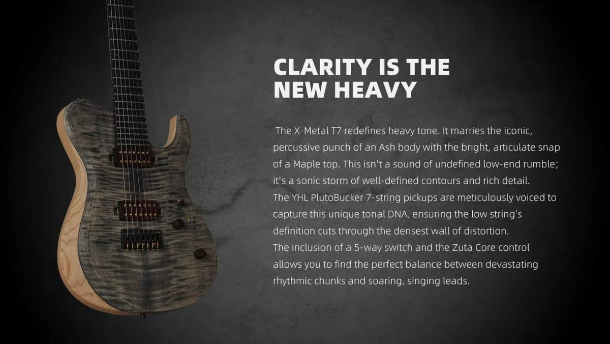 Keipro X-Metal T7-F-Ash Electric Guitar - Richards Guitars Of Stratford Upon Avon