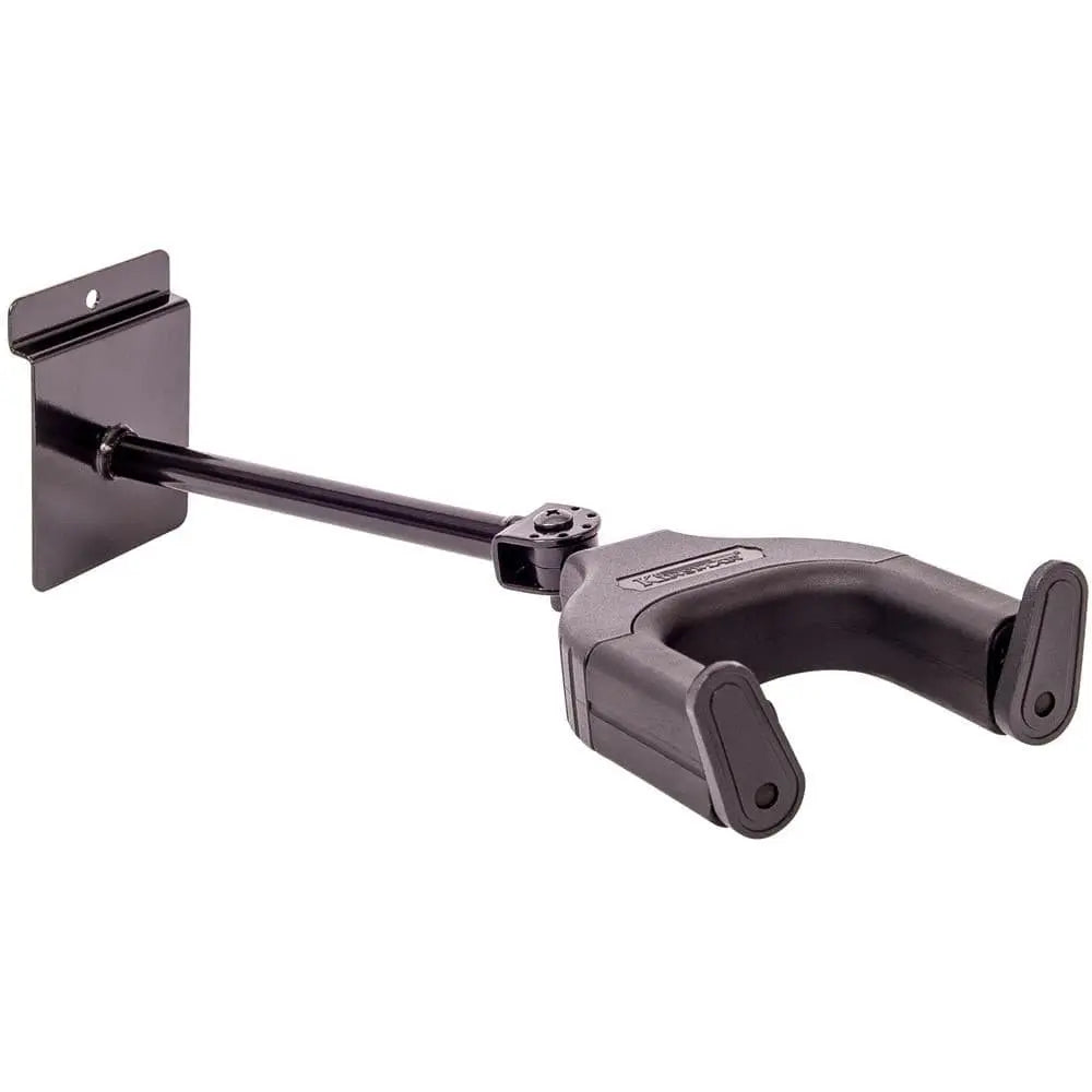 Kinsman Auto Lock Slatwall Guitar Hanger ~ Black ~ Long - Richards Guitars Of Stratford Upon Avon