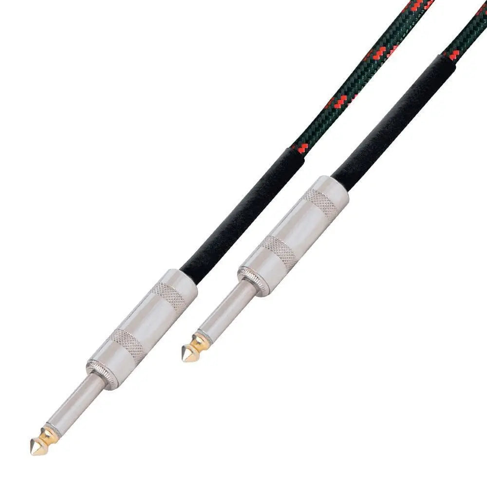Kinsman Ultra Flex Instrument Cable - Black/Red - 20ft/6m - Richards Guitars Of Stratford Upon Avon