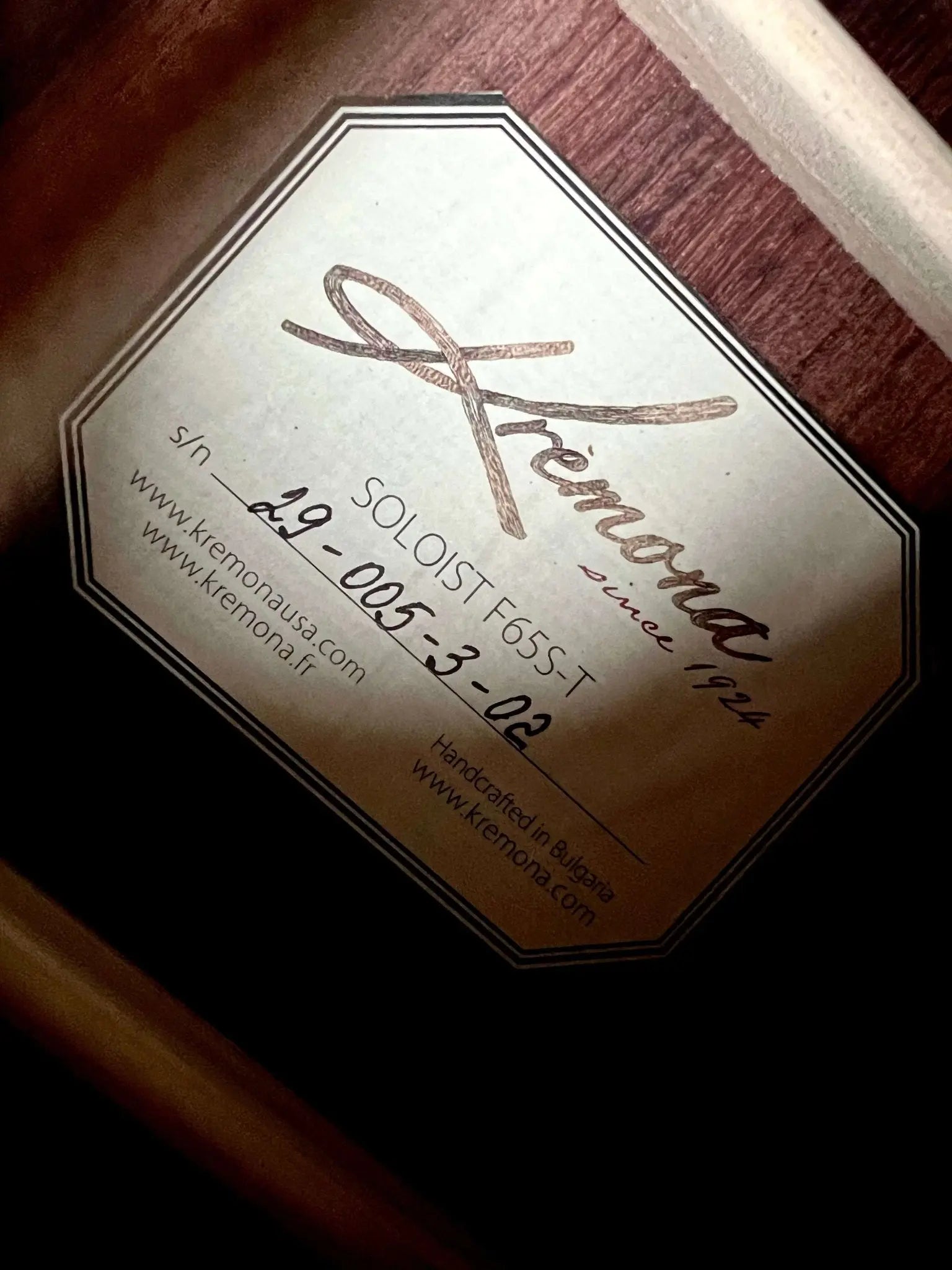 Kremona F65S, Solid Spruce, Indian Rosewood Veneer Hand Made Nylon Strung Guitar - Richards Guitars Of Stratford Upon Avon