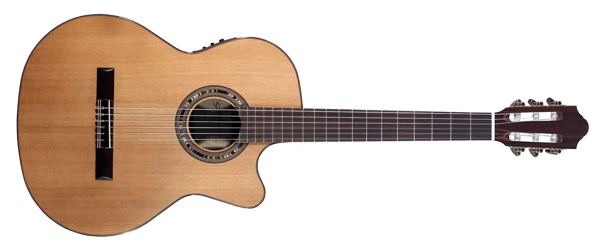 Buy Kremona VEREA, Solid Red Cedar, Indian Rosewood Left Handed Electro Nylon Strung Guitar