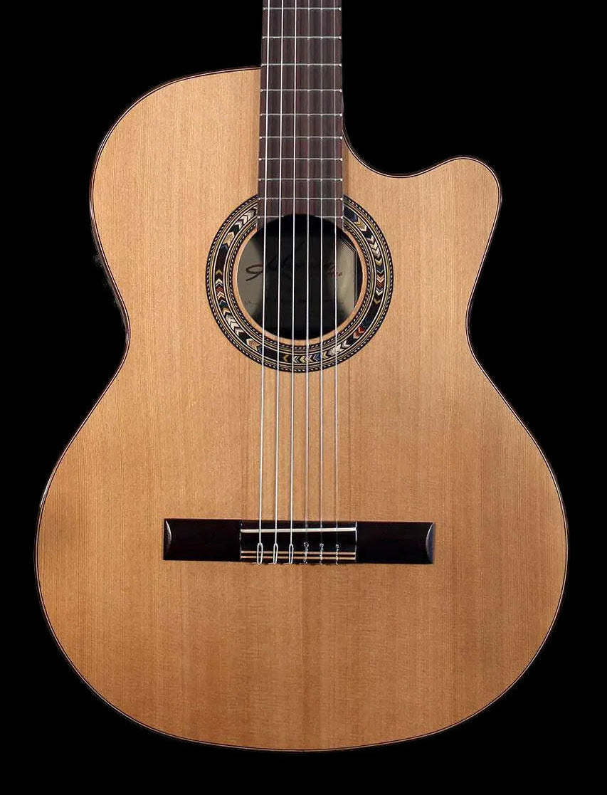 Buy Kremona VEREA, Solid Red Cedar, Indian Rosewood Left Handed Electro Nylon Strung Guitar