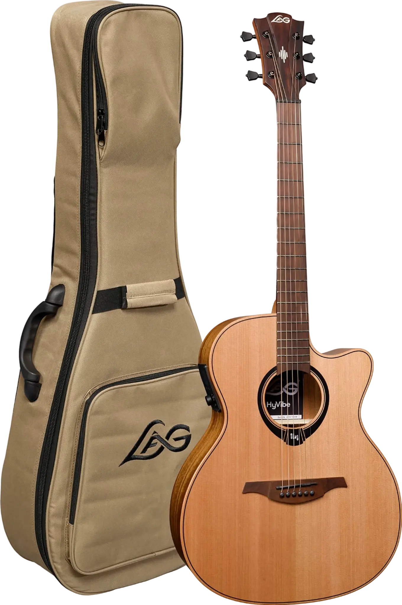 Buy LAG HyVibe 10 H2 - Auditorium Cutaway Electro Acoustic Guitar