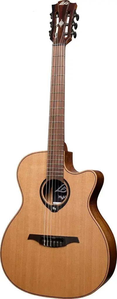Buy LAG HyVibe 10 H2 - Nylon Strung Auditorium Cutaway Electro Acoustic Guitar