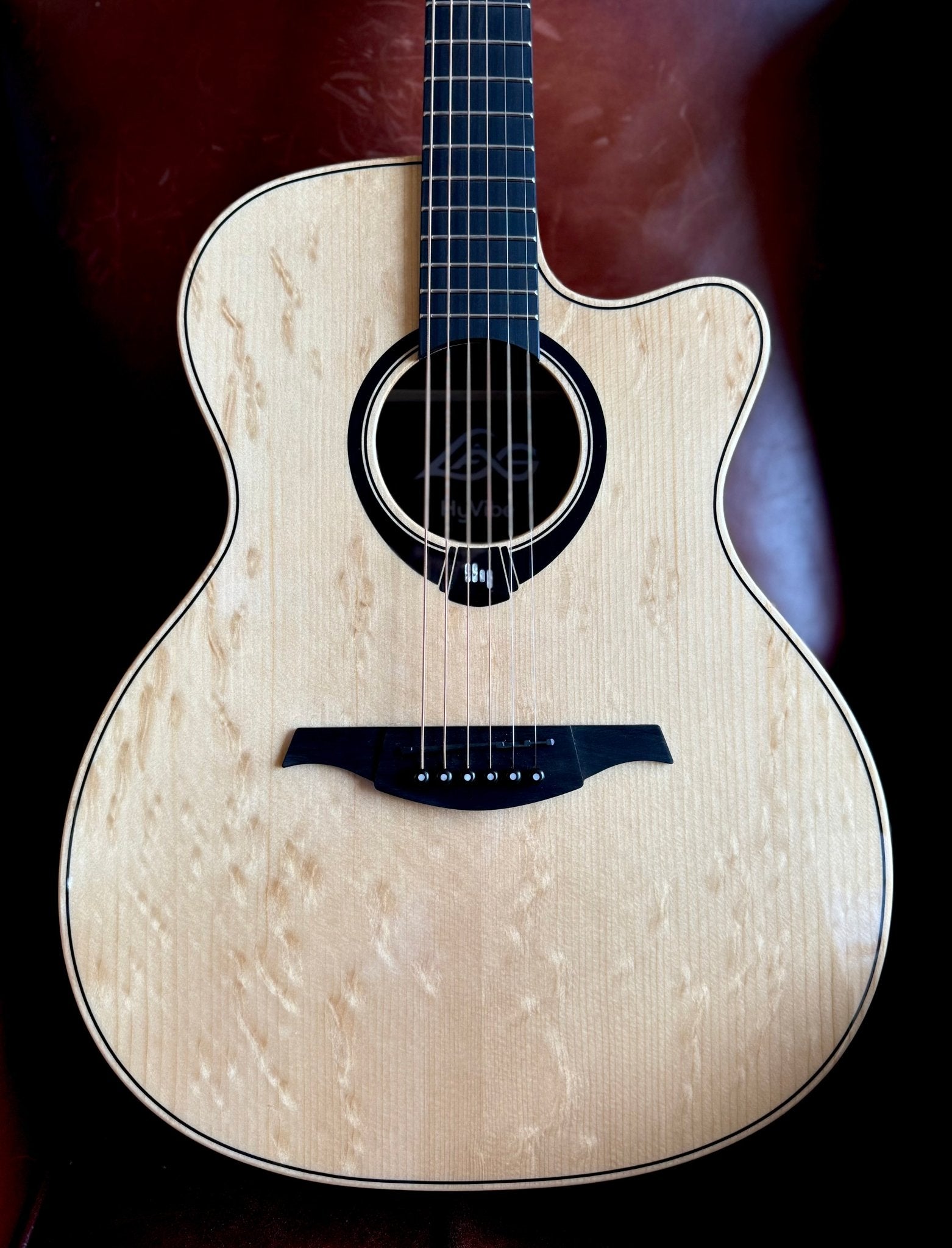 LAG HyVibe 30 H2 - Auditorium Cutaway Electro Acoustic Guitar - Richards Guitars Of Stratford Upon Avon