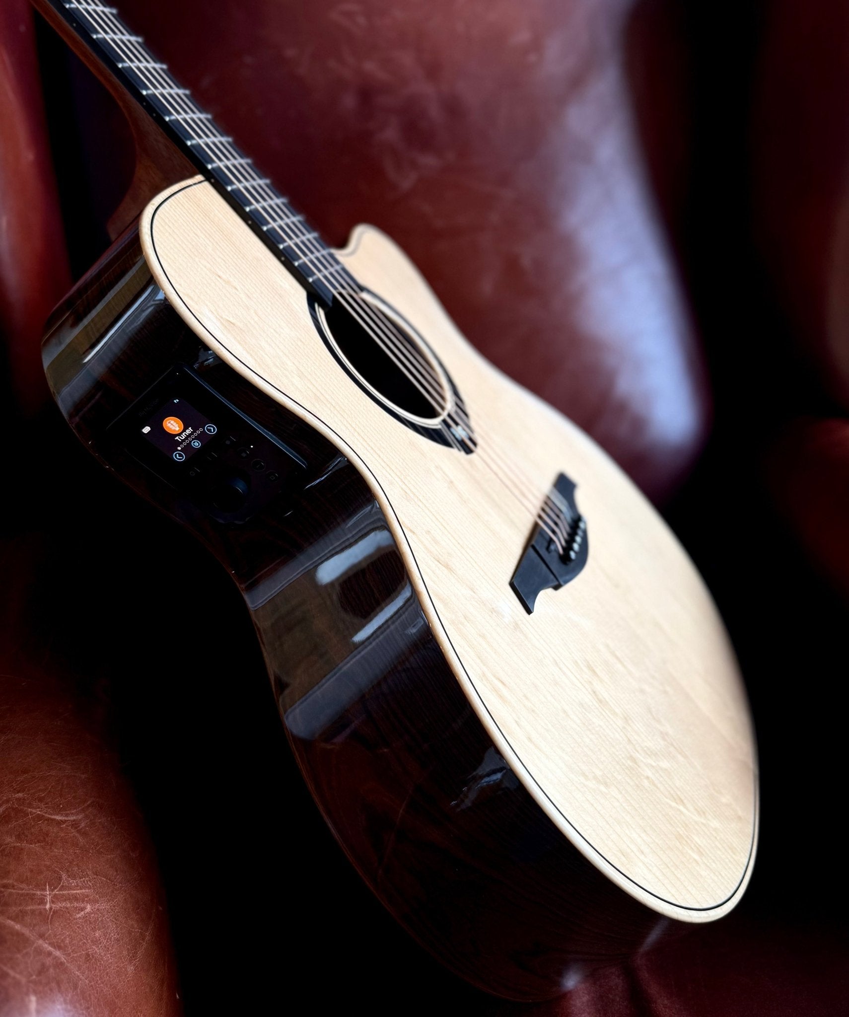 LAG HyVibe 30 H2 - Auditorium Cutaway Electro Acoustic Guitar - Richards Guitars Of Stratford Upon Avon
