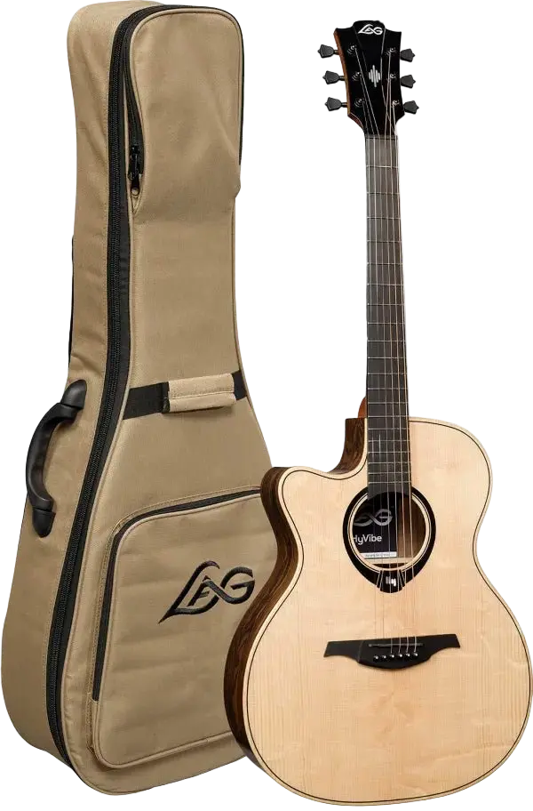 Buy LAG HyVibe 30 H2 - Auditorium Cutaway Electro Acoustic Guitar Left Handed