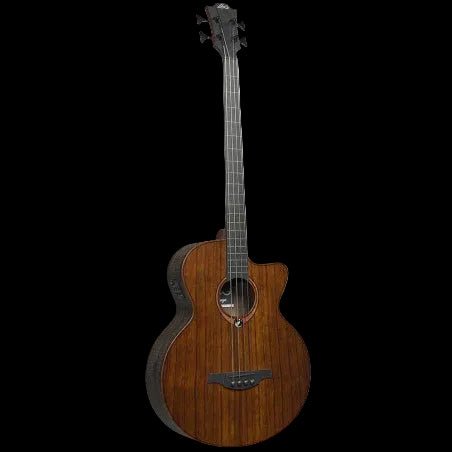 LAG SAUVAGE-FBCE Fretless Cutaway Electro Acoustic Bass Guitar - Richards Guitars Of Stratford Upon Avon