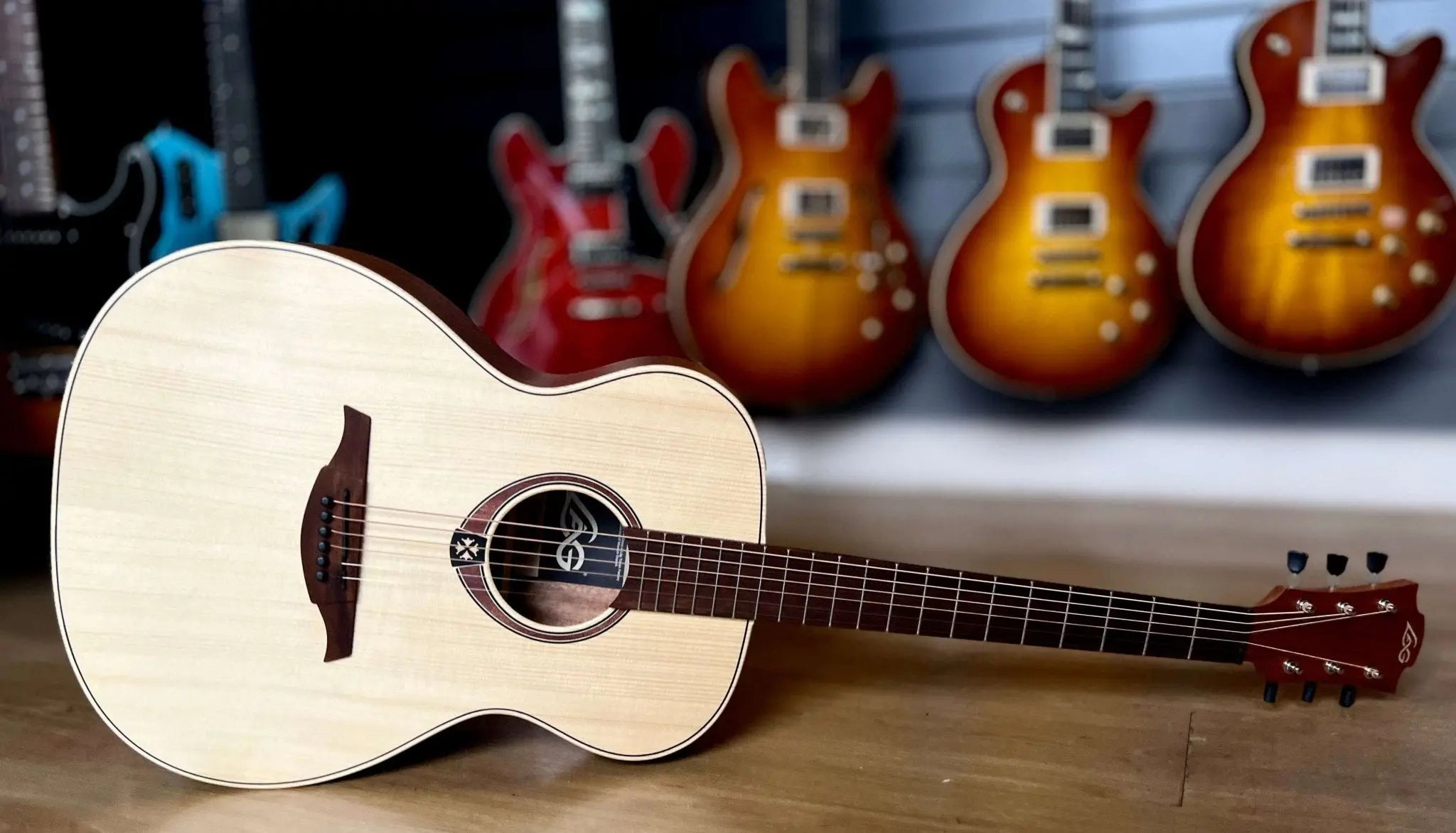 LAG T70A Auditorium Acoustic Guitar. The Best £200 Acoustic Guitar, Set Up To Perfection In Our Workshop - Richards Guitars Of Stratford Upon Avon