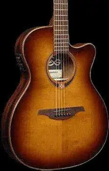 LAG TRAMONTANE 118 T118ASCE - BRS AUDITORIUM SLIM CUT ELECTRO BROWN SHADOWw' £225 Custom Pro Setup Package Included - Richards Guitars Of Stratford Upon Avon