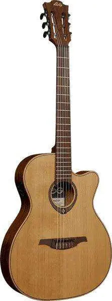 LAG TRAMONTANE TN170ASCE COUNTRY AUDITORIUM SLIM CUTAWAY Nylon Electro - Richards Guitars Of Stratford Upon Avon