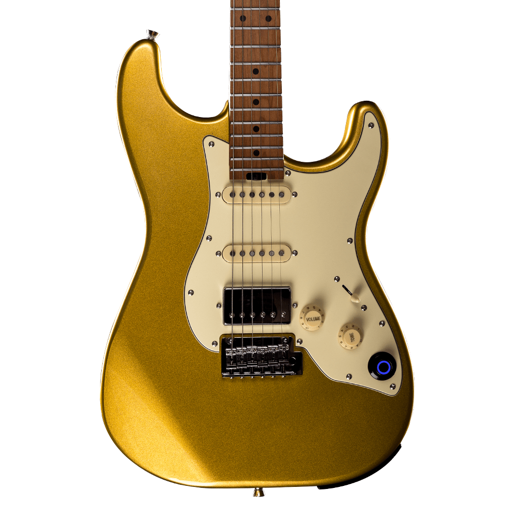 MOOER GTRS S801 GOLD MN Inteligent Guitar With Built In Effects & Programmable App + £225 Of Custom Pro Setup & Backup Service - Richards Guitars Of Stratford Upon Avon