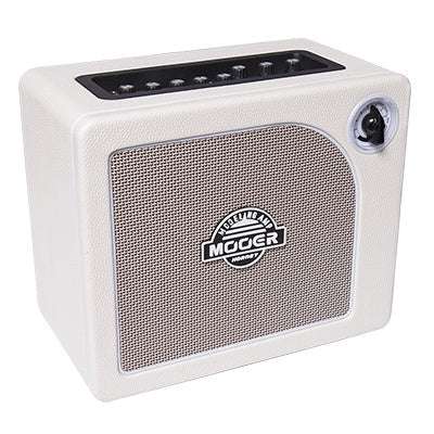 MOOER HORNET WHITE 15W MODELING AMP w/BASS+ACOUSTC - Richards Guitars Of Stratford Upon Avon