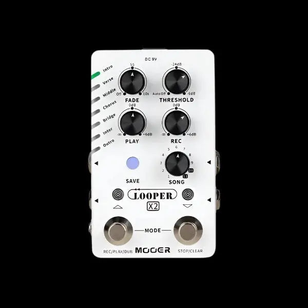MOOER LOOPER X2 STEREO LOOPER PEDAL (M727) - Richards Guitars Of Stratford Upon Avon