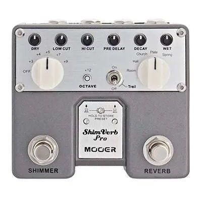 MOOER SHIMVERB PRO DIGITAL REVERB TWIN PEDAL - Richards Guitars Of Stratford Upon Avon