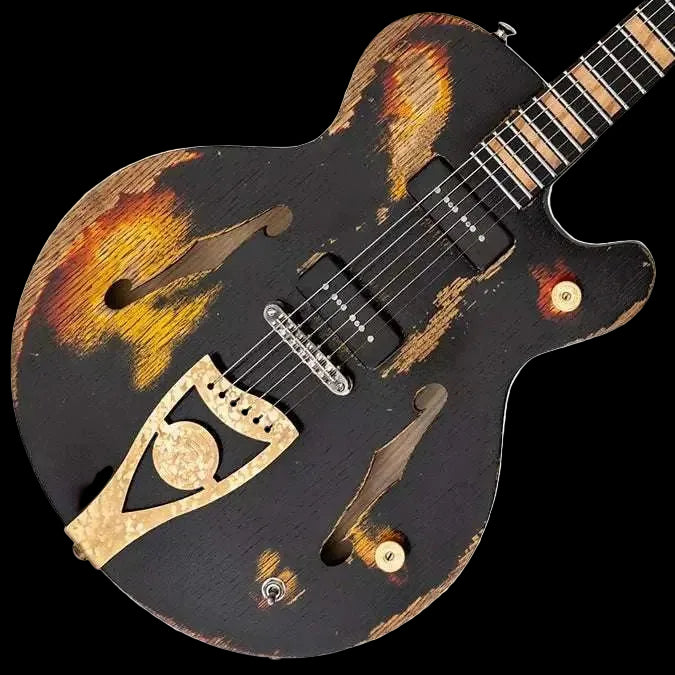 Paoletti 500 Lounge 2P90 Heavy Black - Richards Guitars Of Stratford Upon Avon