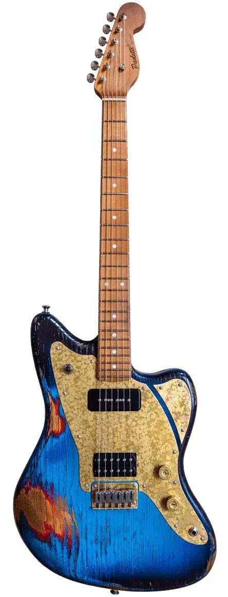Paoletti Guitar 112 Loft HP90 - Heavy Deep Blue Premium Maple Neck (Birdseye) - Richards Guitars Of Stratford Upon Avon