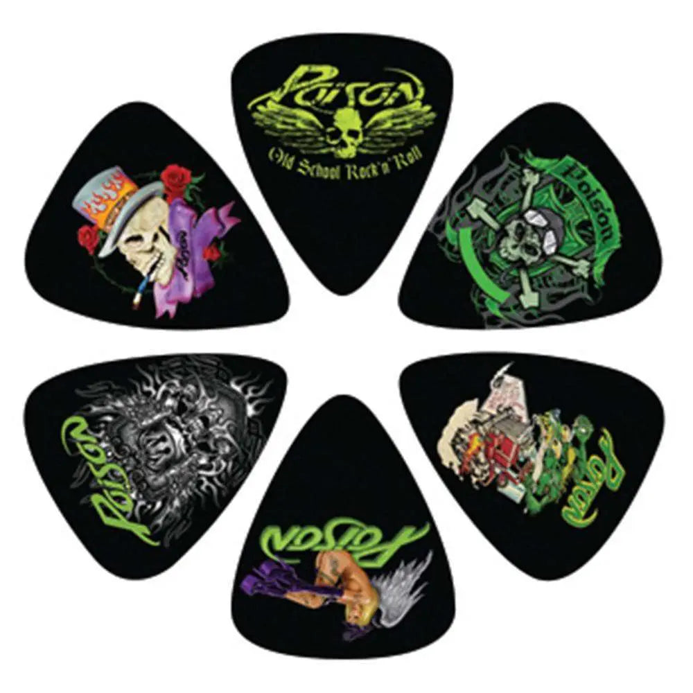 Perri's 6 Pick Pack ~ Poison - Richards Guitars Of Stratford Upon Avon