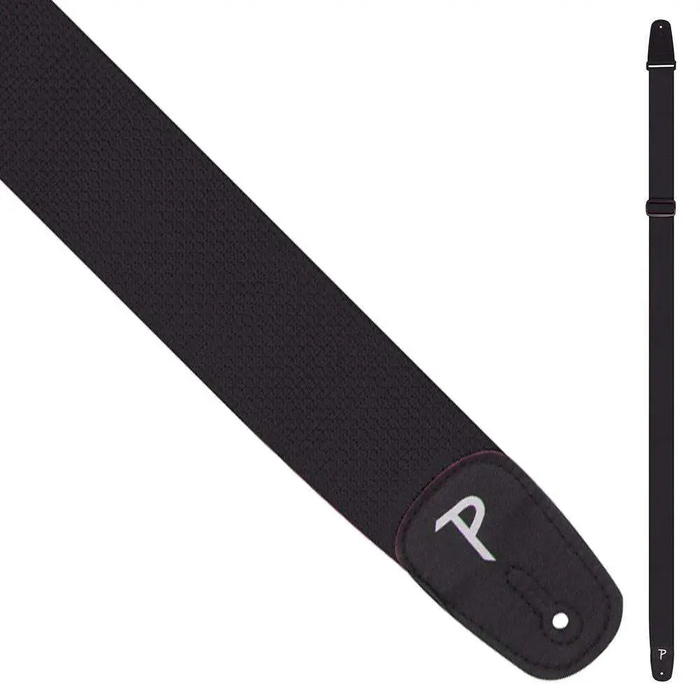 Perri's Polyester Pro Guitar Strap ~ Black - Richards Guitars Of Stratford Upon Avon