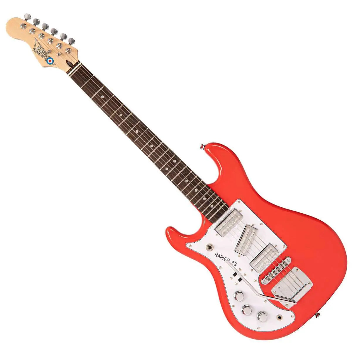 Rapier 33 Electric Guitar ~ Left Handed Fiesta Red - Richards Guitars Of Stratford Upon Avon