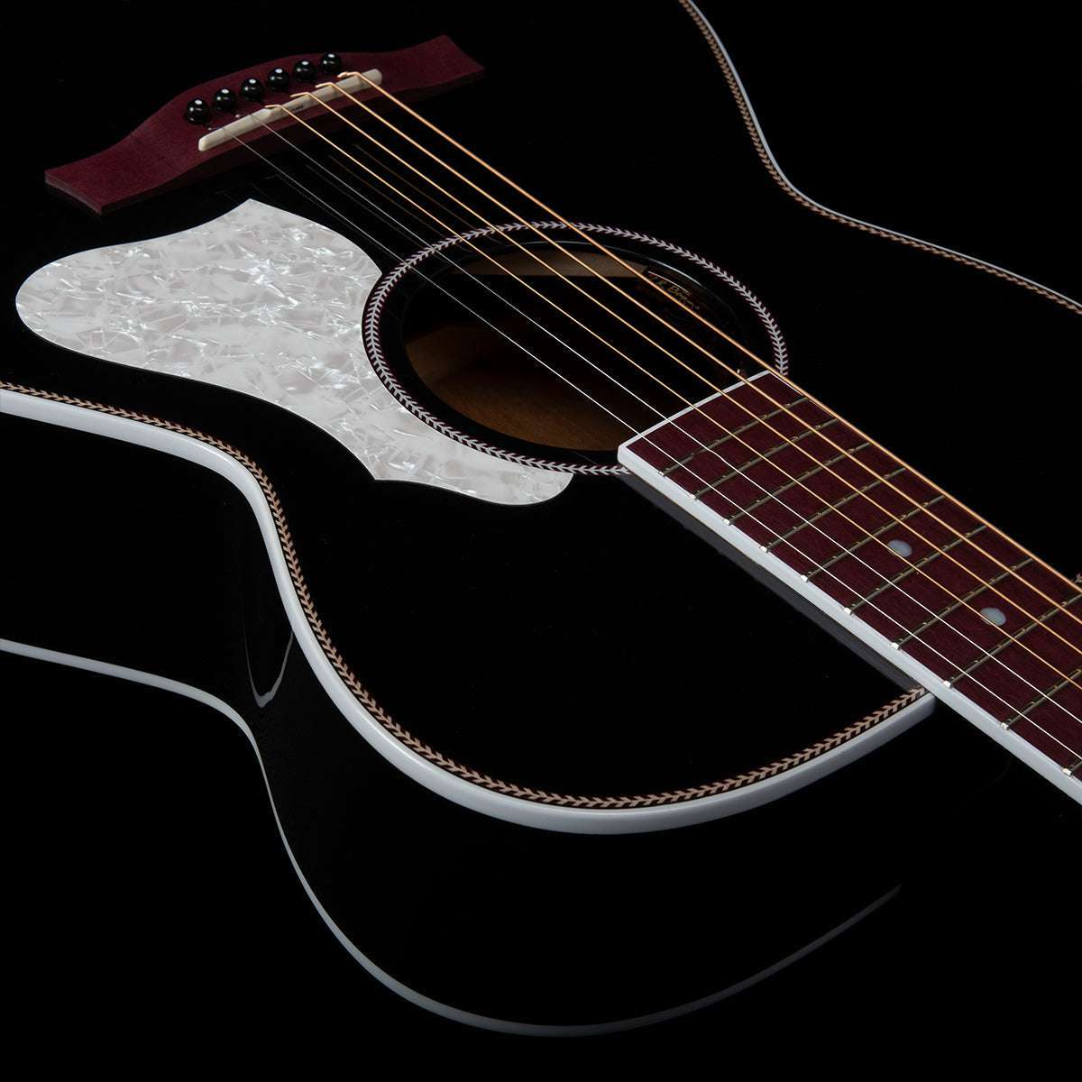 Seagull Artist LTD Electro-Acoustic Guitar ~ Tuxedo Black Anthem with Bag,  for sale at Richards Guitars.