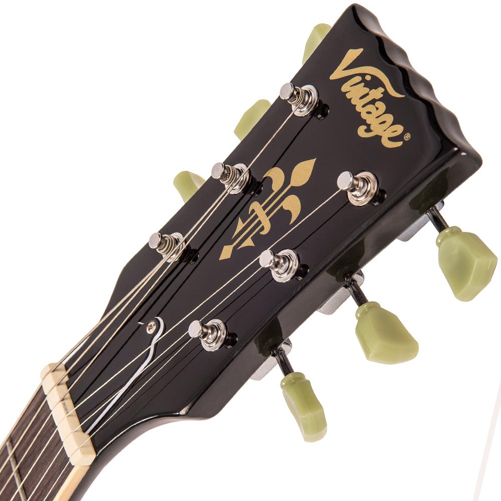 Vintage VSA500 ReIssued Semi Acoustic Guitar ~ Sunburst, Semi-Acoustic Guitars for sale at Richards Guitars.