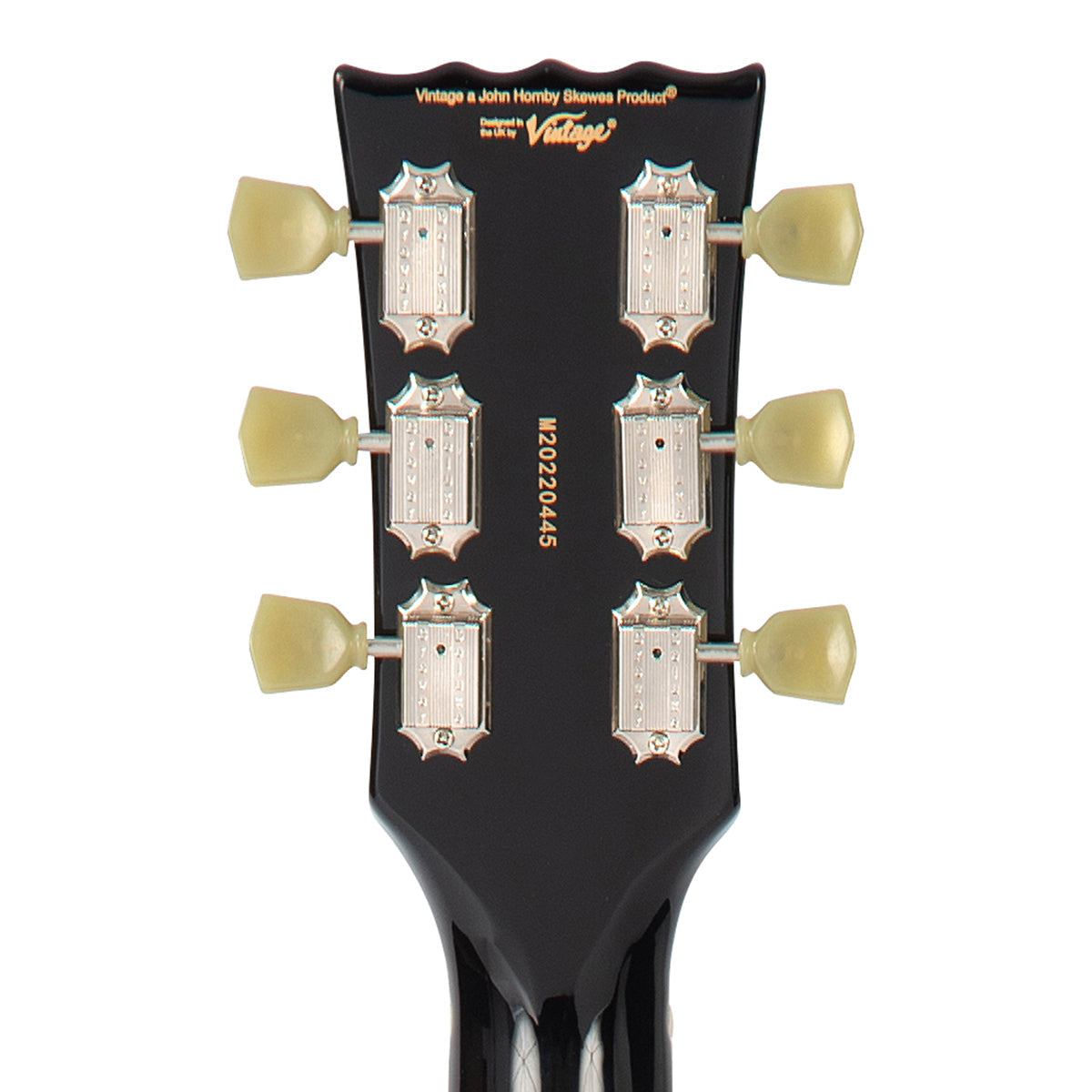Vintage VSA500P ReIssued Semi Acoustic Guitar ~ Boulevard Black, Semi-Acoustic Guitars for sale at Richards Guitars.