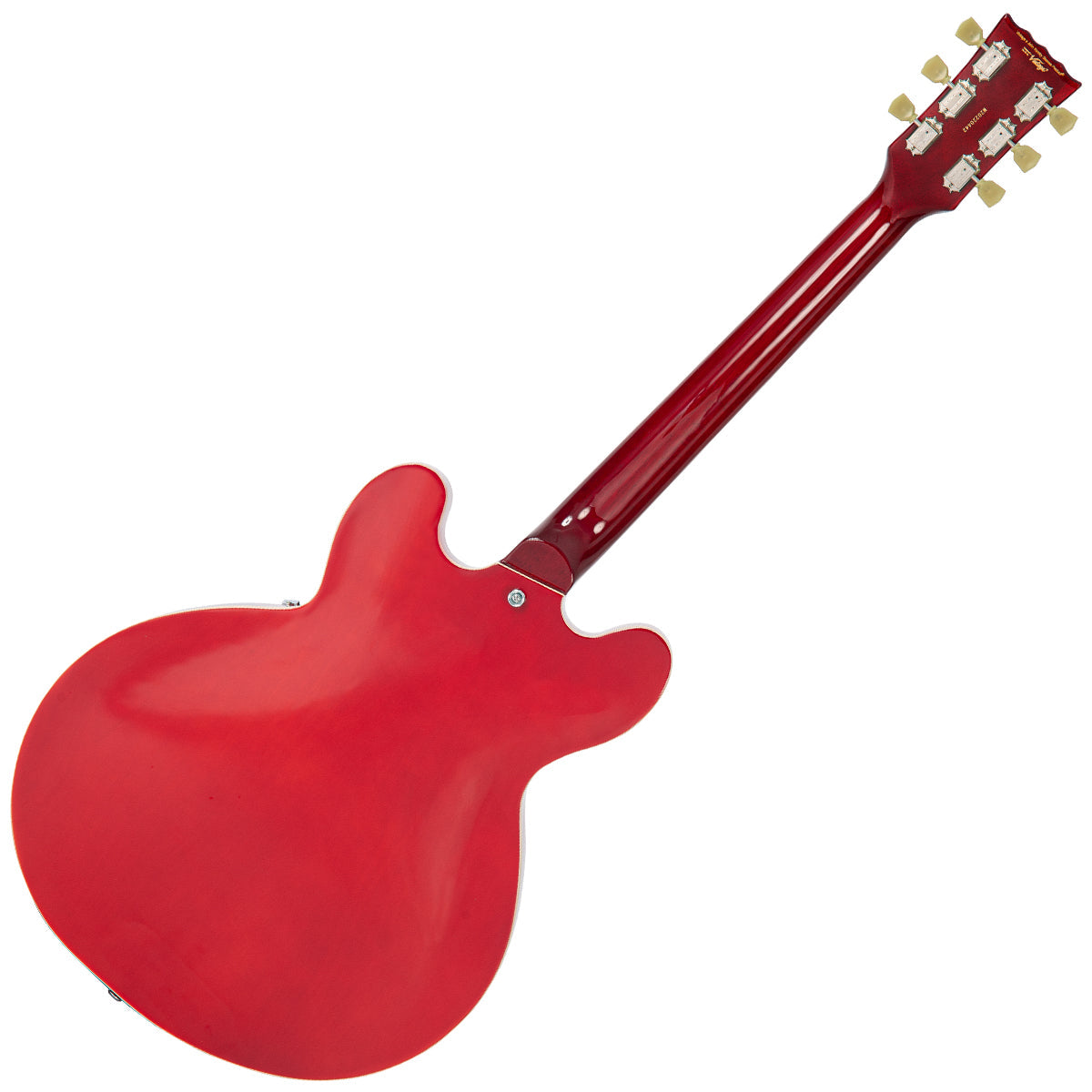 Vintage VSA500P ReIssued Semi Acoustic Guitar ~ Cherry Red, Semi-Acoustic Guitars for sale at Richards Guitars.