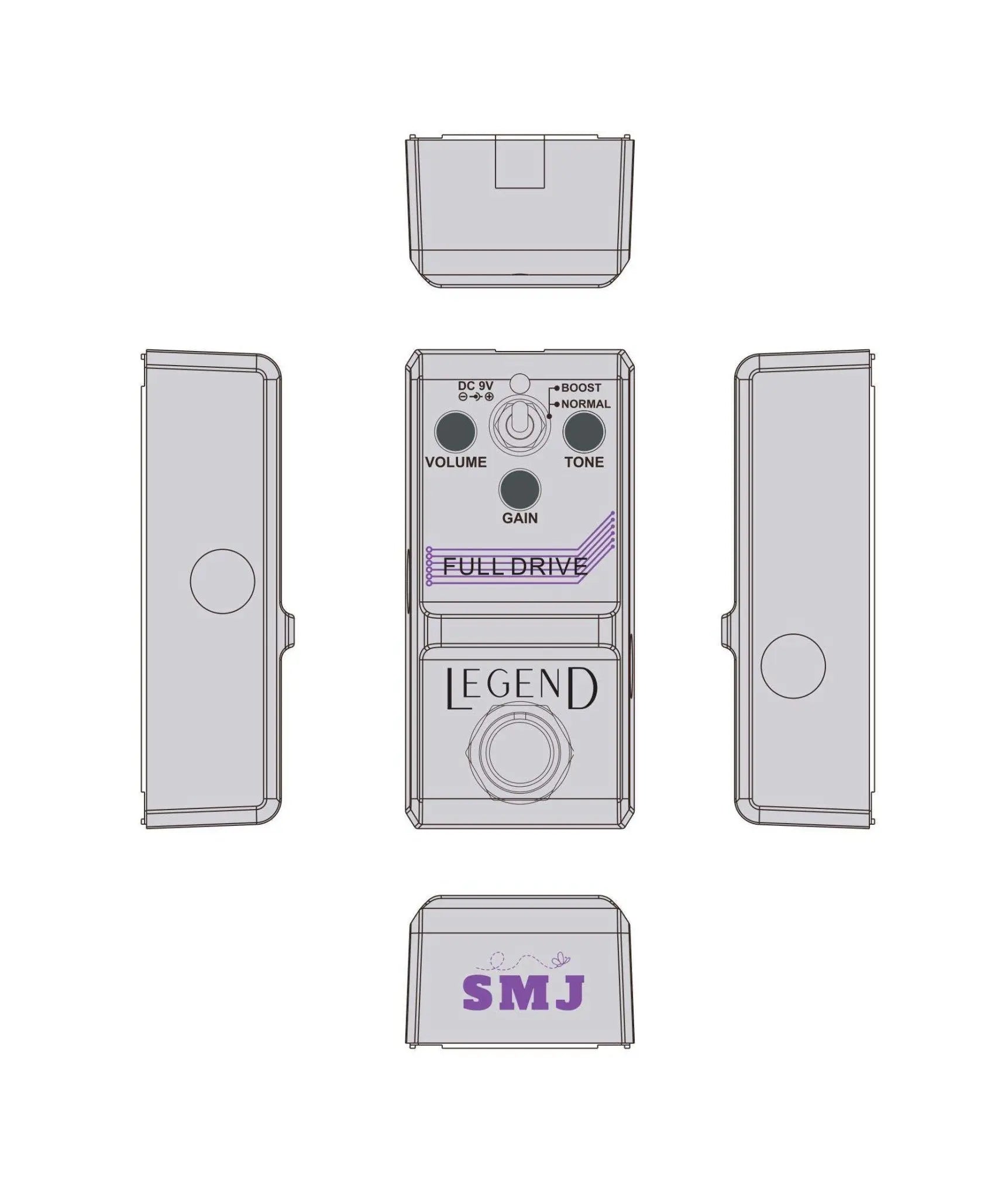 SMJ LEGEND Series Full Drive Pedal - Richards Guitars Of Stratford Upon Avon