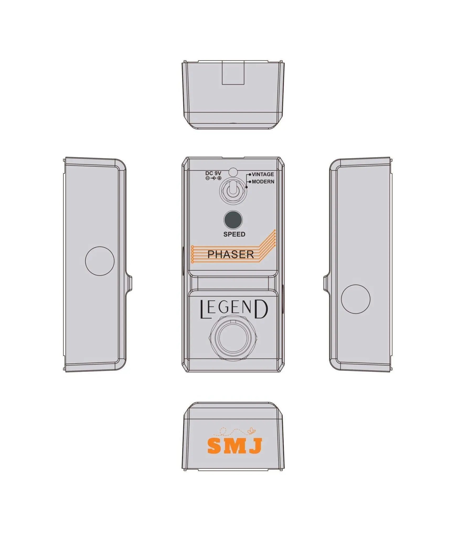 SMJ LEGEND Series Phaser Pedal - Richards Guitars Of Stratford Upon Avon